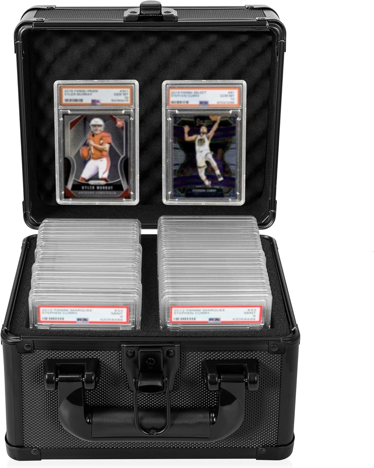 Aluminum Alloy Graded Card Case 40 Card Storage Box Graded Cards Holder Coin