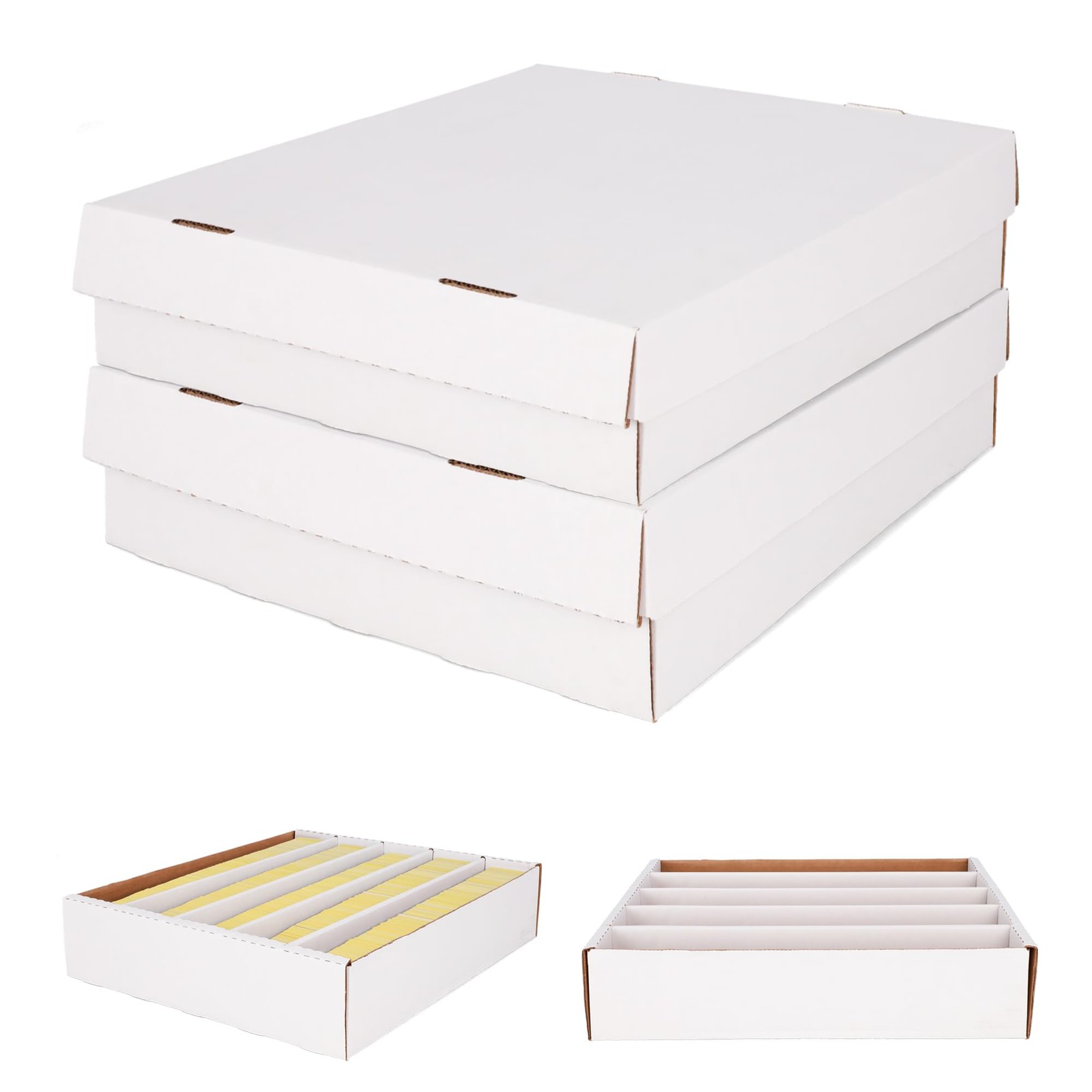 Super Monster 5-Row Trading Card Storage Box, 2 Pack | Holds 5000 Standard Ca…