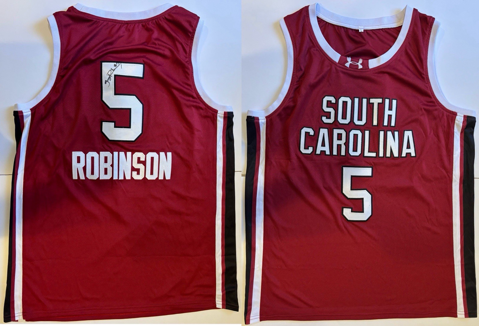 Jerzy Robinson Signed South Carolina Gamecocks Jersey Exact Proof! Sierra Canyon