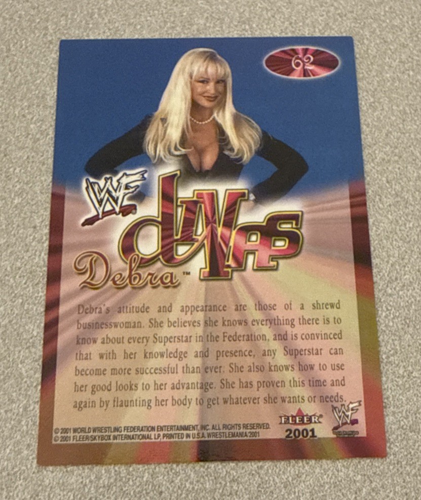 2001 Fleer WWE Divas Championship Gold #62 Debra See Note