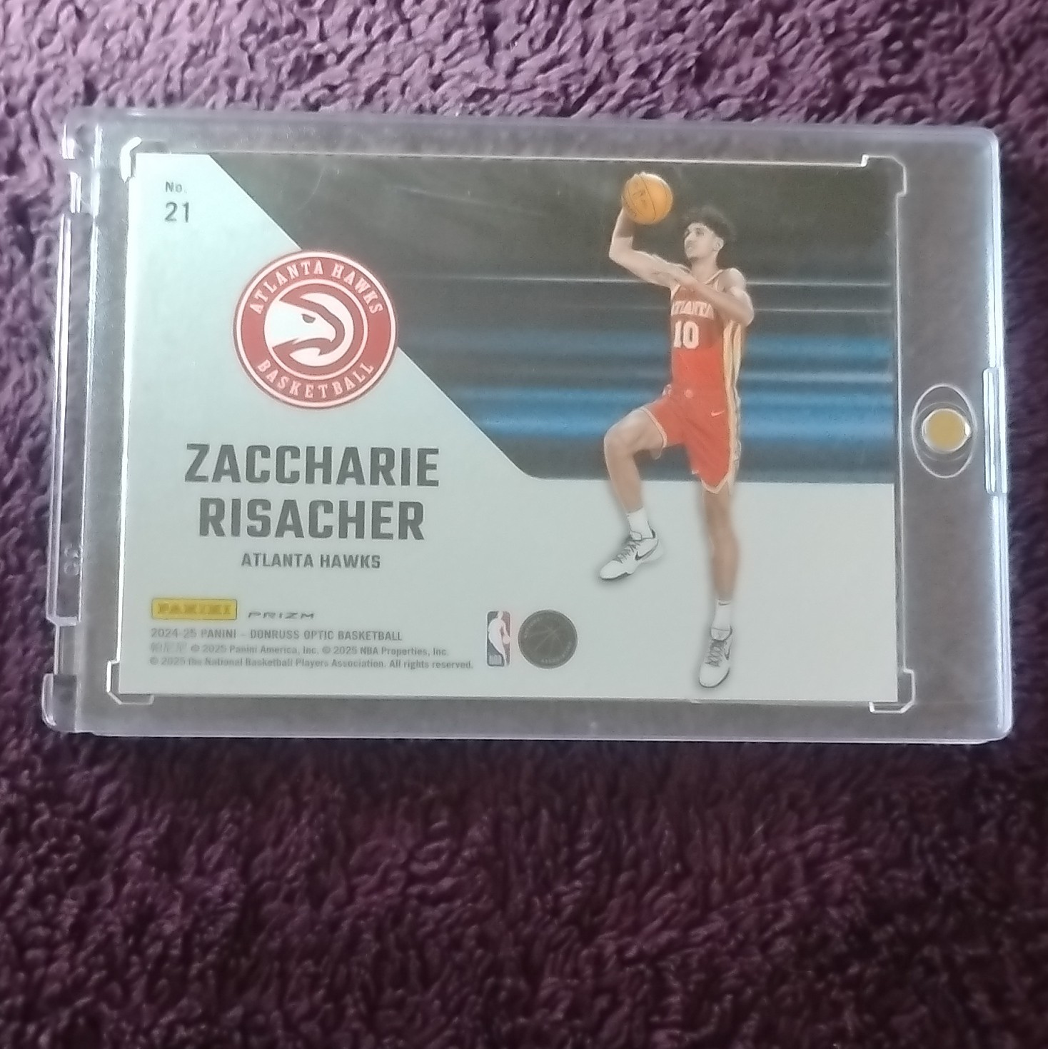 Panini 2024-25 Donruss Optic Zaccharie Risacher Phazes RC Insert #21