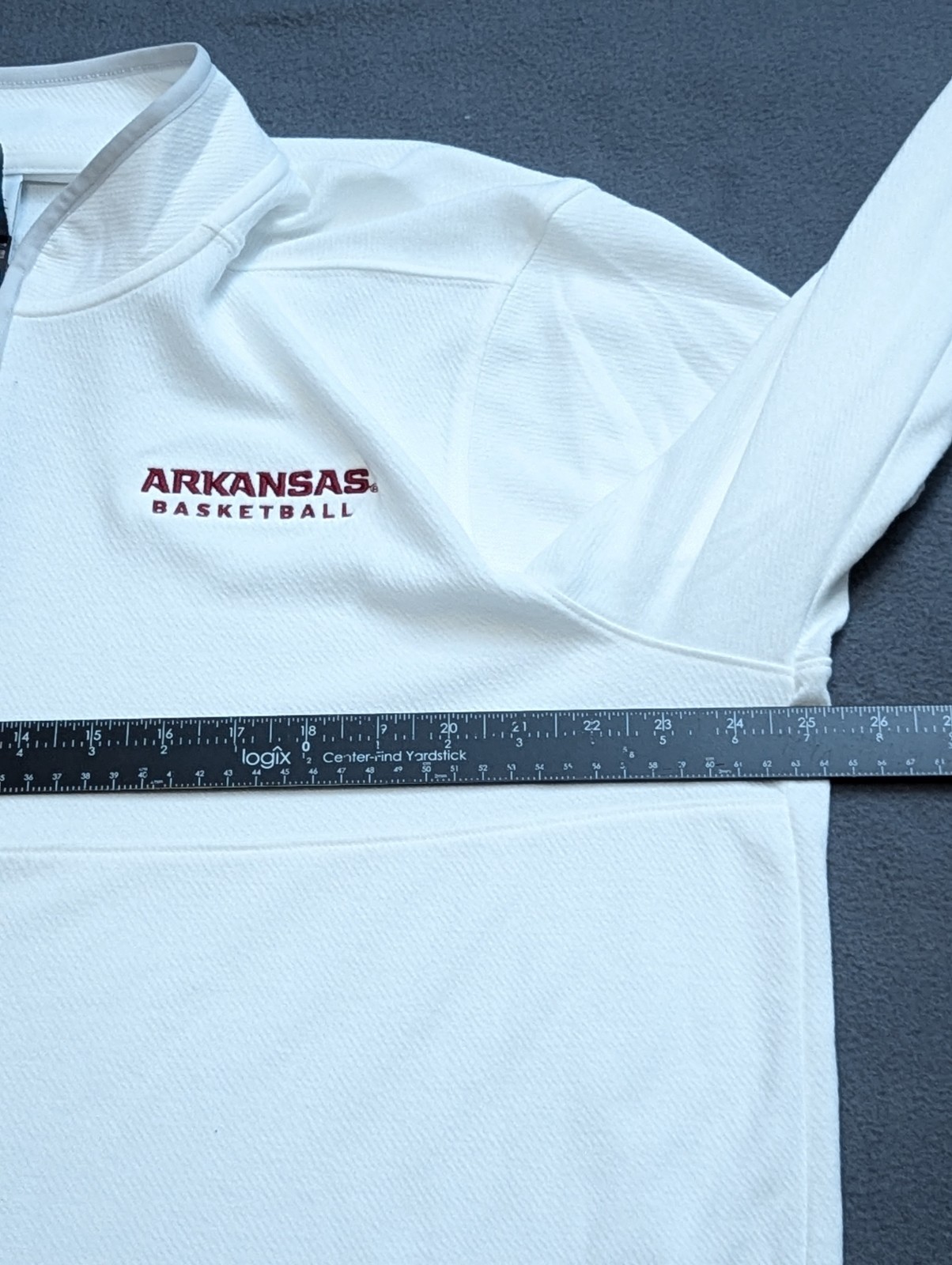 Nike Arkansas Razorbacks Basketball Dri-FIT Victory 1/4 Zip Shirt Mens XL White