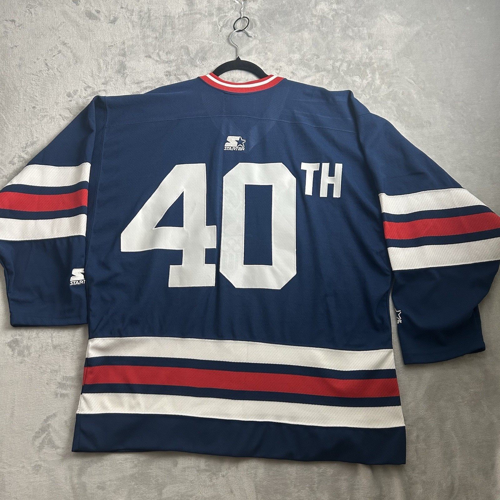Atlanta 1996 Olympic Games Hockey Jersey Mens Large Starter 40TH Back Logo