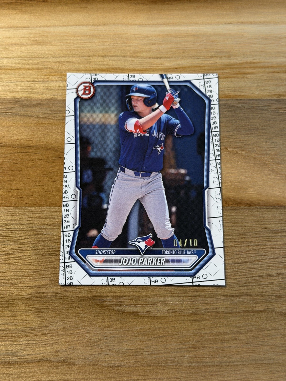 2026 Bowman Baseball – Jojo Parker White Scorecard /10 #BP-147