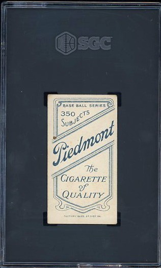 T206 Piedmont 350 George Hunter. SGC 4 .5 VGEX+. (TX6225).