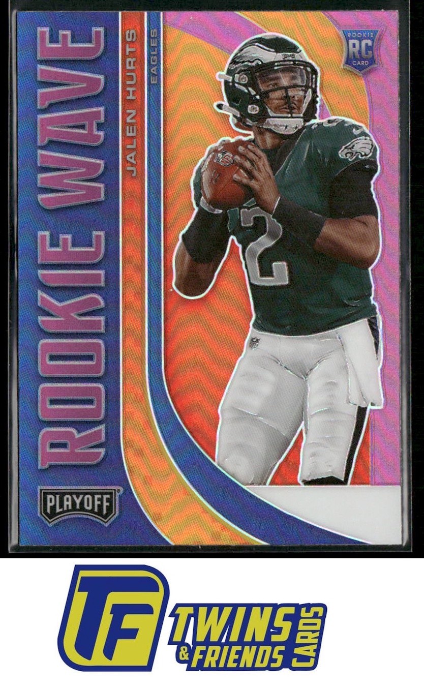 2020 Panini Playoff #RW-22 Jalen Hurts Rookie Wave Pink