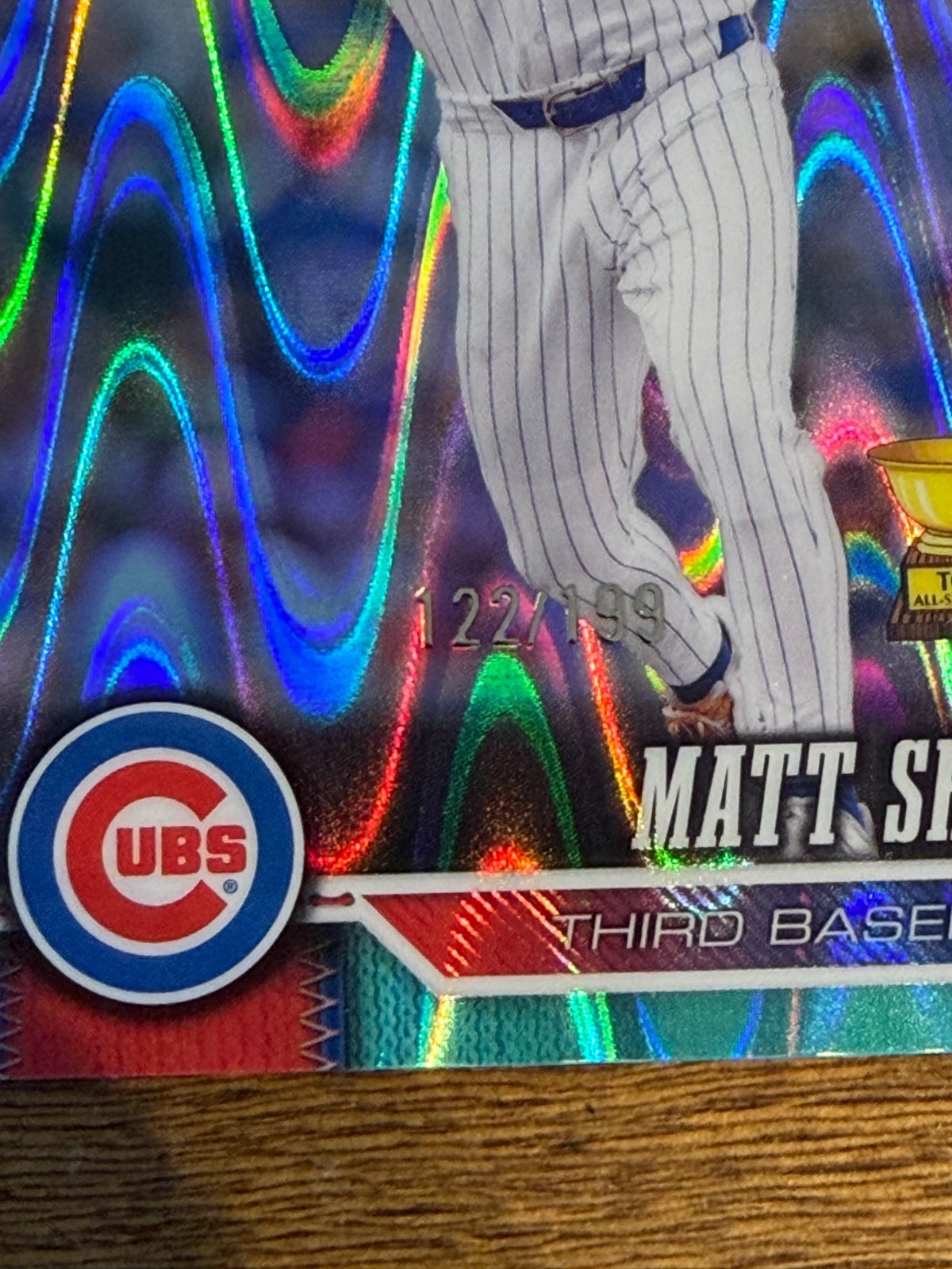 2026 Topps Chrome Matt Shaw Aqua RayWave Refractor /199 Cubs
