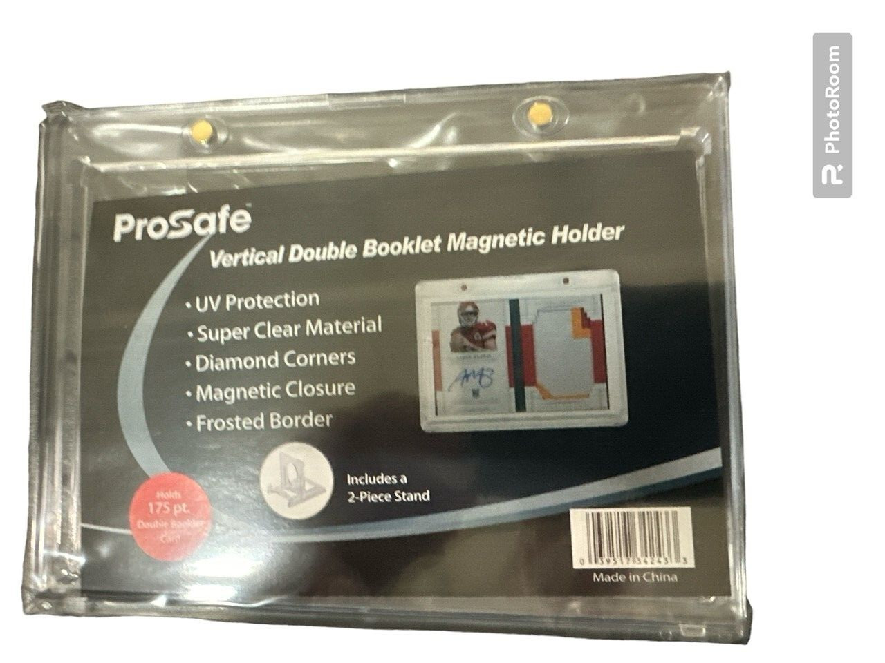 Pro Safe Magnetic Vertical Double Booklet Card Holder One Touch 175pt 34243