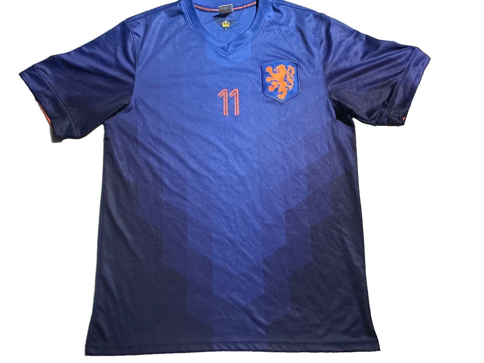 Netherlands 2014/15 Away Shirt Robben #11 Blue And Orange 2XL