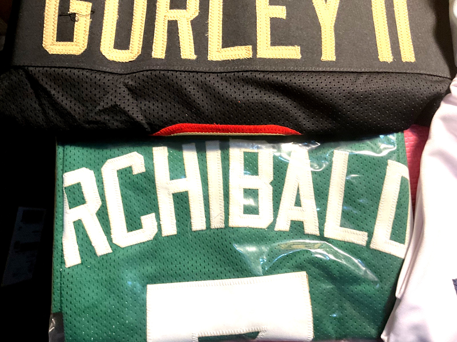 Todd Gurley Nate Archibald Brandon Backe Dennis Oil Can Boyd Autographed Jerseys