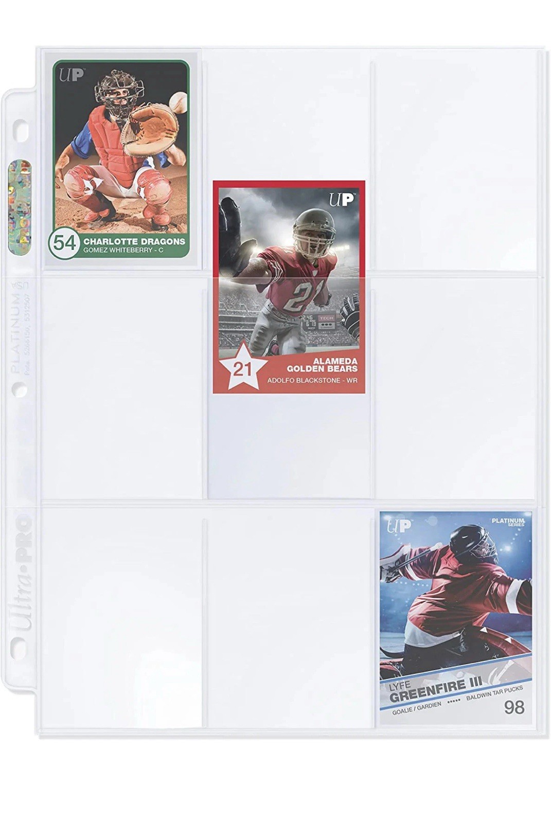 Ultra Pro Platinum Series 9 Pocket Pages of Card Sleeves – 100 Count