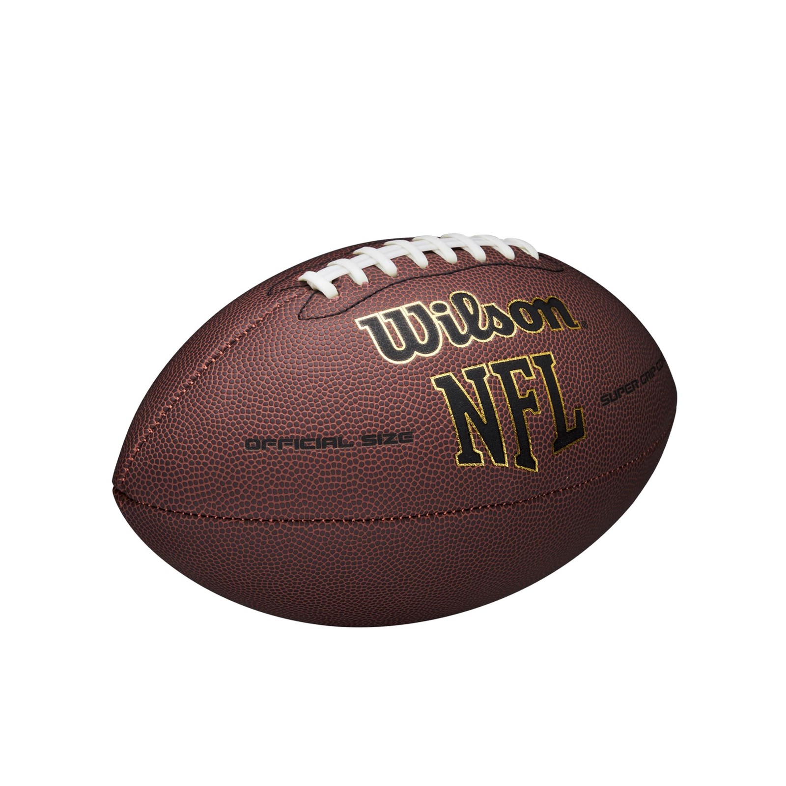 Wilson Nfl Super Grip Composite Football – Junior Size Brown Wtf1793