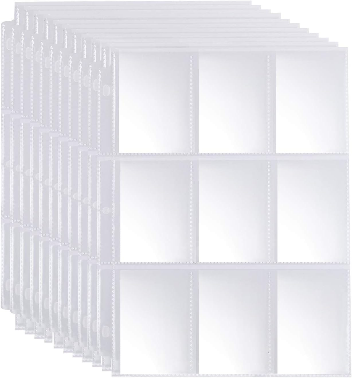 9 Pocket Page Protector – 540 Pockets Premium Double Side Trading Card Sleeves