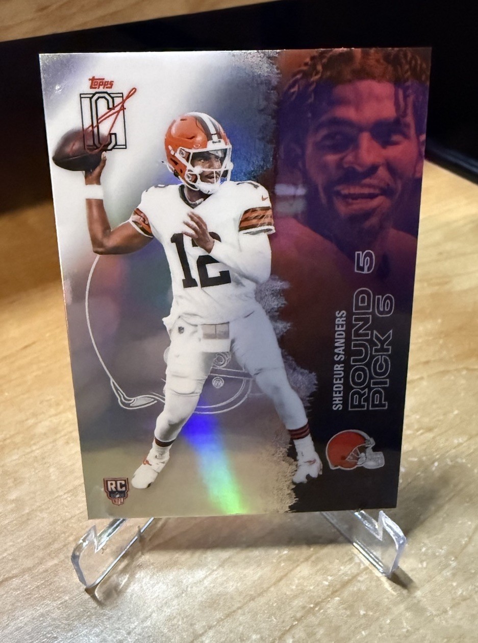 2025 Topps Signature Class Shedeur Sanders Cleveland Browns RC #228 Refractor
