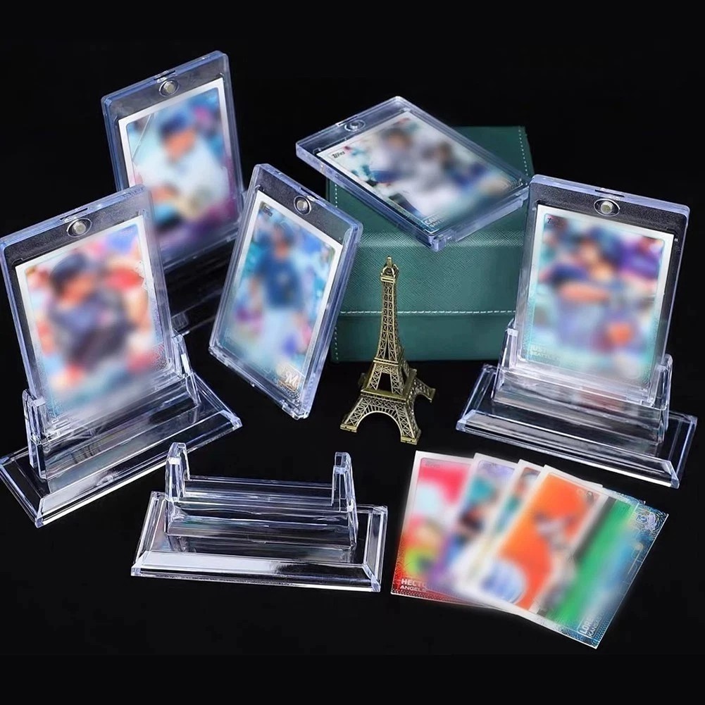 Magnetic Card Holder, 35pt One Touch Card Holder, U-V Protectors Hard Plastic