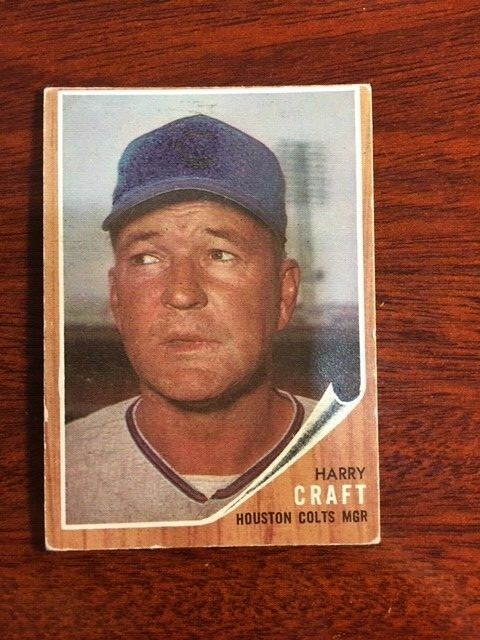 1962 Topps #12 Harry Craft VG(oc)