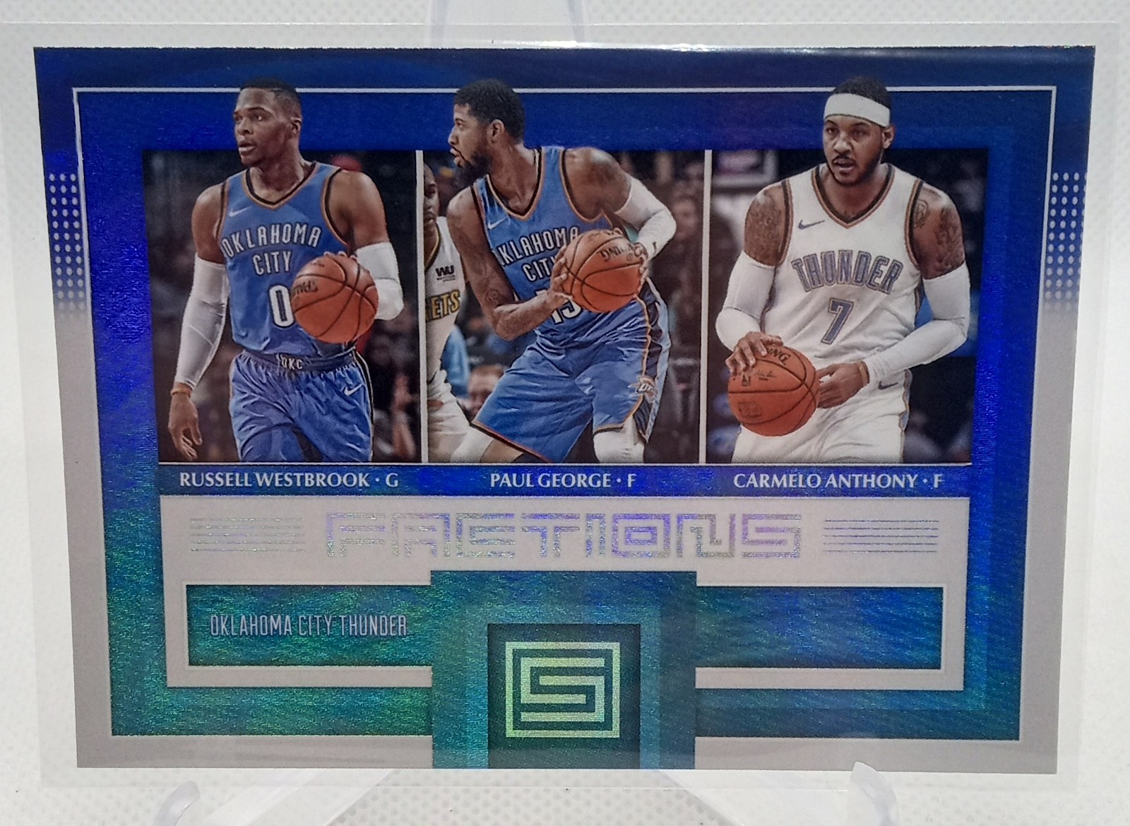 2017-18 Panini Status Carmelo Anthony Paul George Russell Westbrook Factions