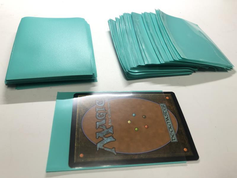 Lenayuyu 100pcs Turquoise Deck Protector Standard MTG Card Sleeves 66x91mm Matte