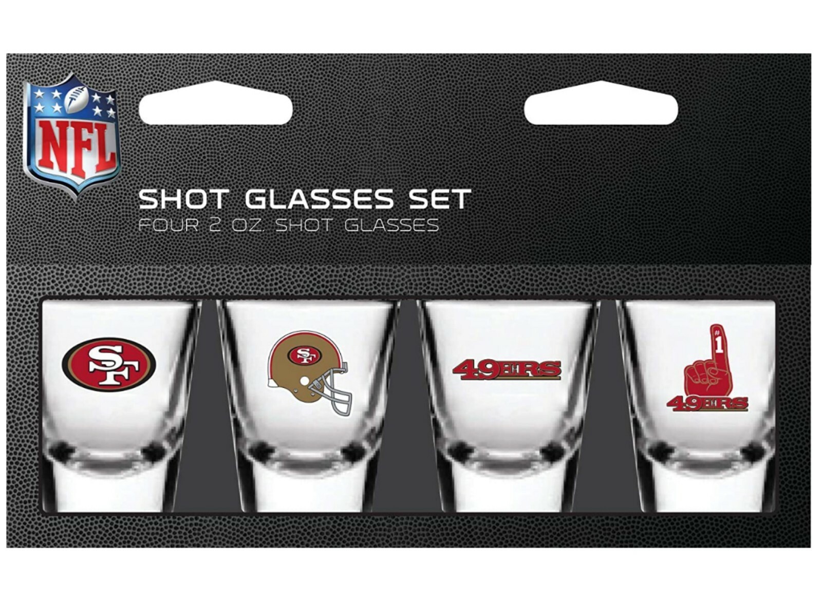NFL Team 2oz Shot Glasses Set 4 Pack- Gift Set