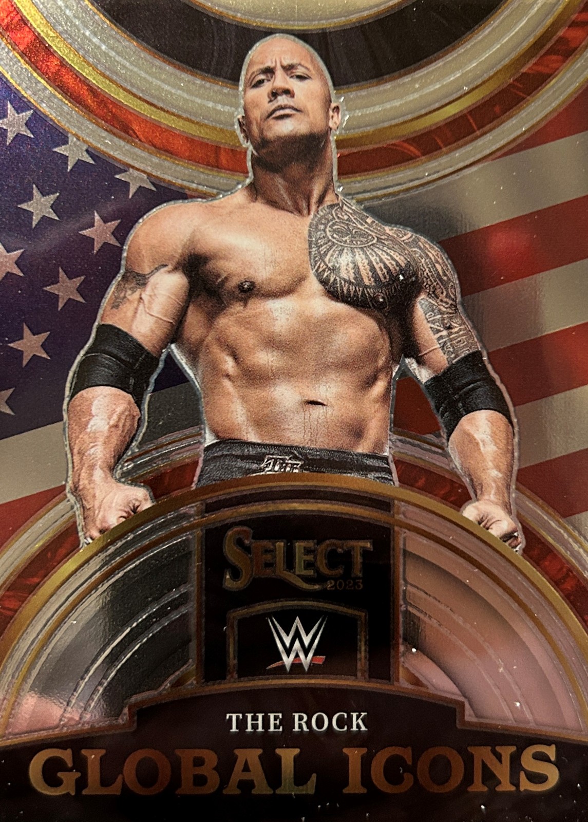 The Rock Global Icons Insert Panini WWE 2023 Select