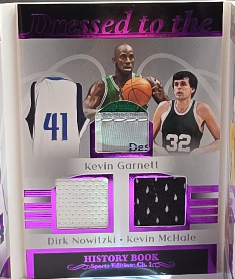 🏀”2/10″ – RARE 2023 Leaf History Book – Dressed To The Nines – PURPLE RELICS🏀