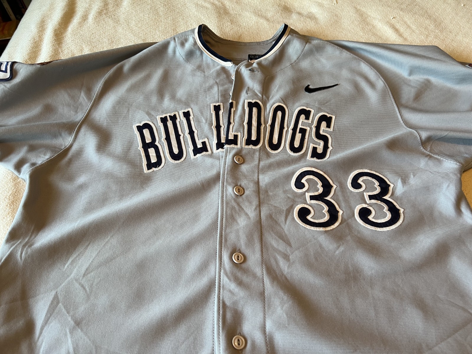 Fresno State baseball jersey, 2008 NCAA champions, Bulldogs, Nike, size 50