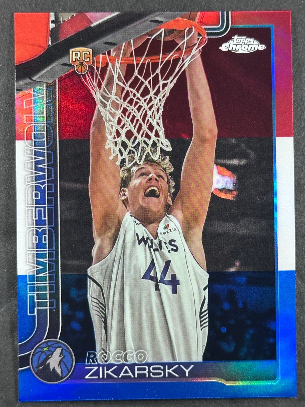 2025-26 Topps Chrome Basketball Red White & Blue Refractor – Pick A Card