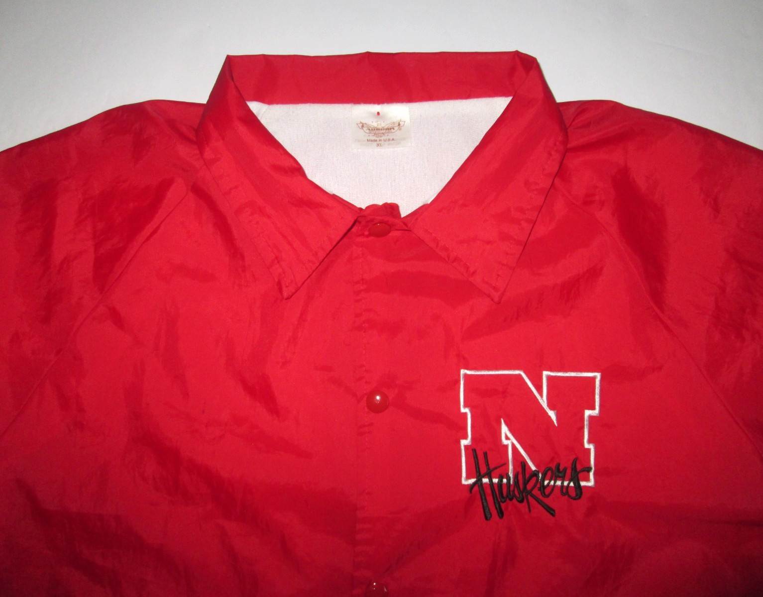 Nebraska Huskers Auburn Sportswear Coach’s Jacket Men’s XL Lined