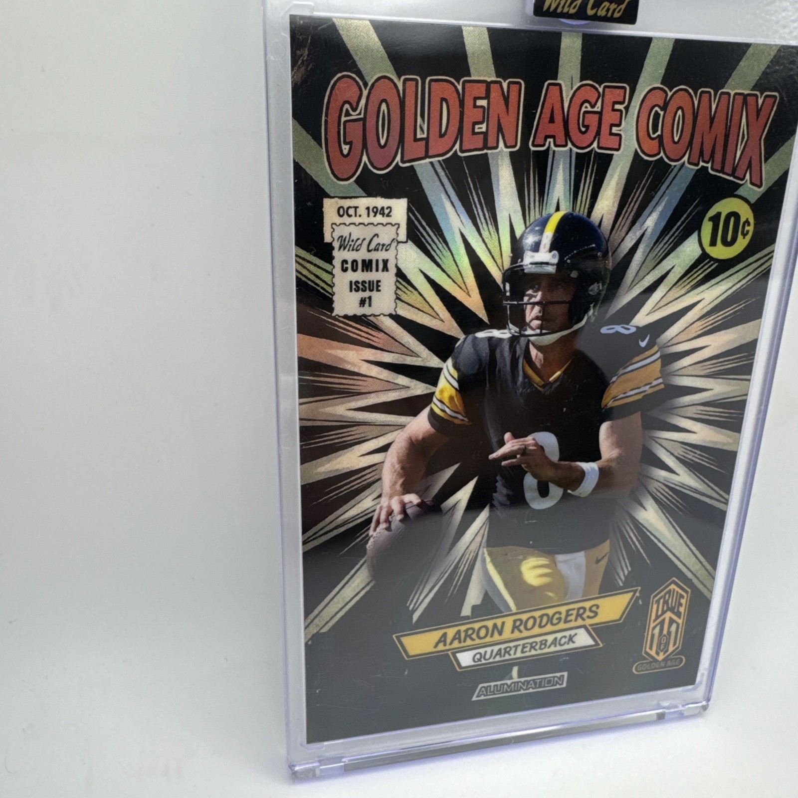 Aaron Rodgers True 1/1 Golden Age Comix Wild Card Mammoth 🔥2026
