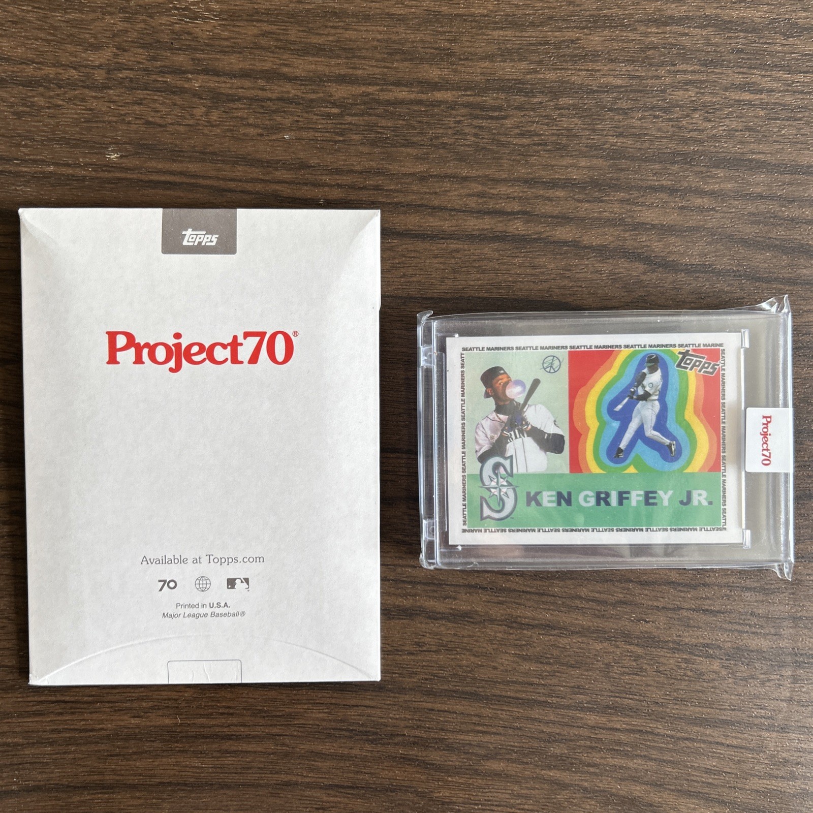 2021 Project 70 #397 Ken Griffey Jr 1960 Sean Wotherspoon /1390 Bubble Gum Card