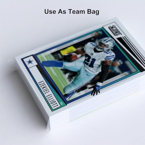 Top Loader Sleeves – Resealable Team Bags for 35-75PT Top Loader Cards (500pcs)