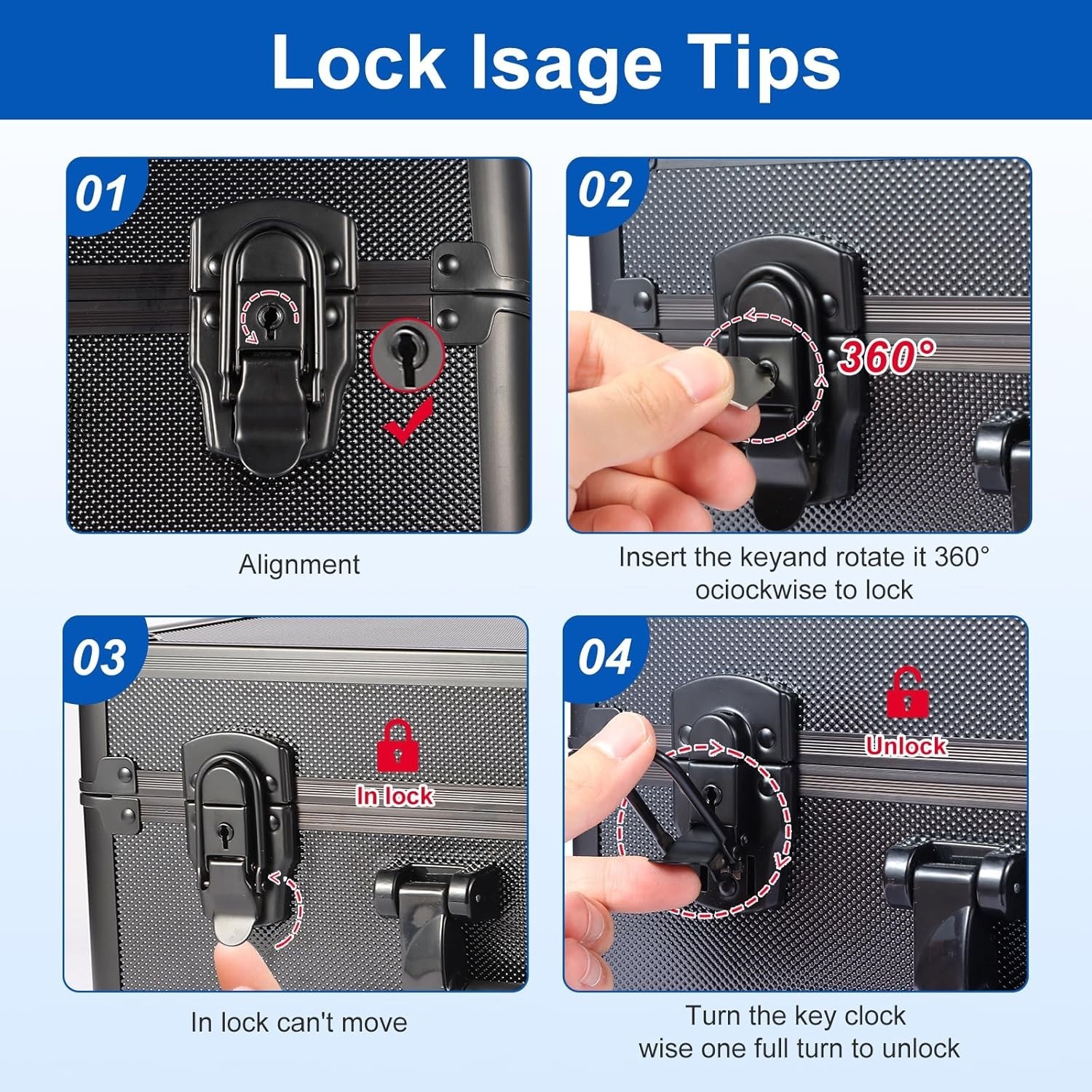Portable Aluminum Card Case with Key-Lock – Protects 140+ Slabs & Fire Resistant