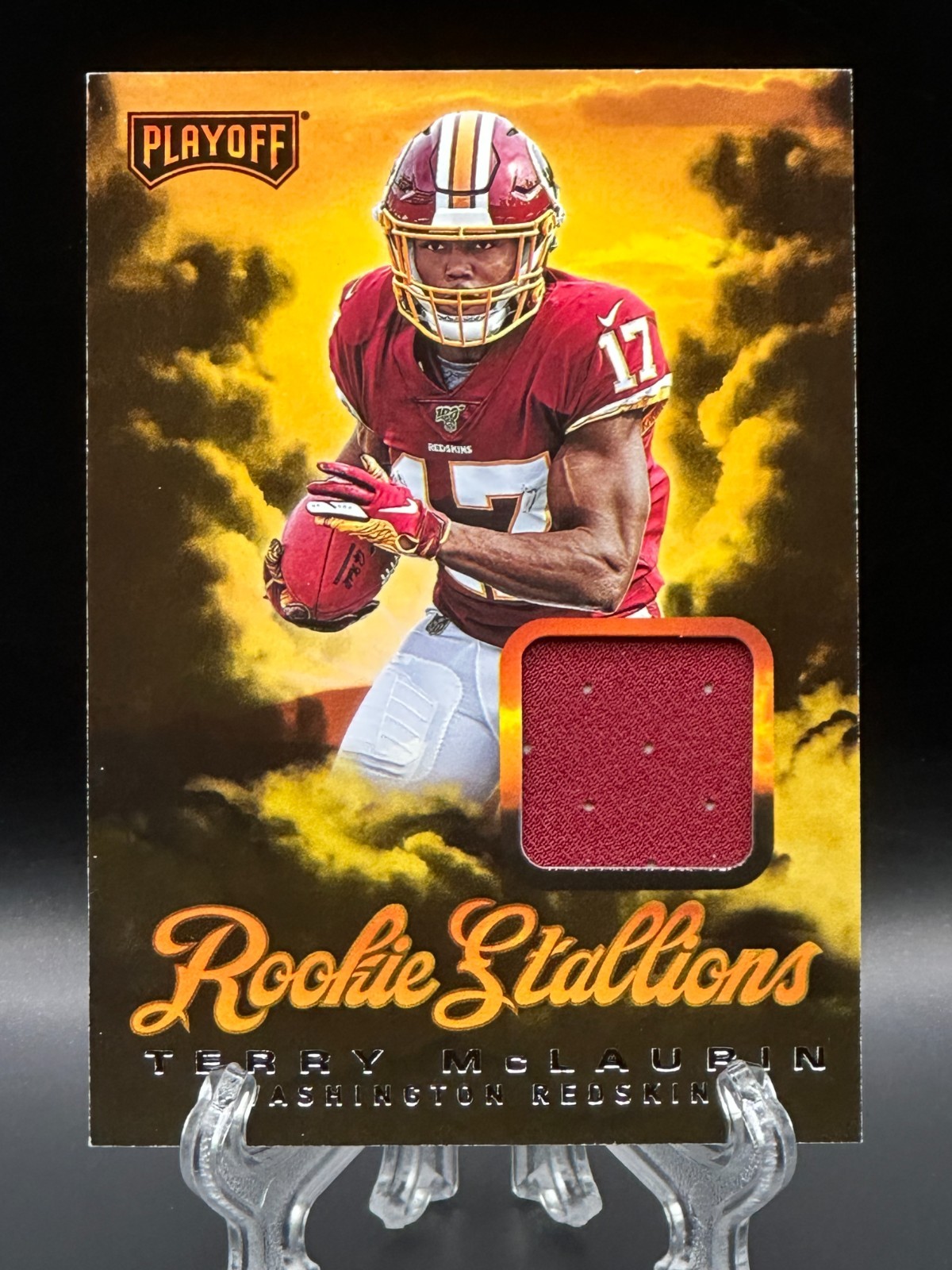 Terry McLaurin 2019 Panini Playoff Rookie Stallions Jersey Patch #RS-27 RC Mem