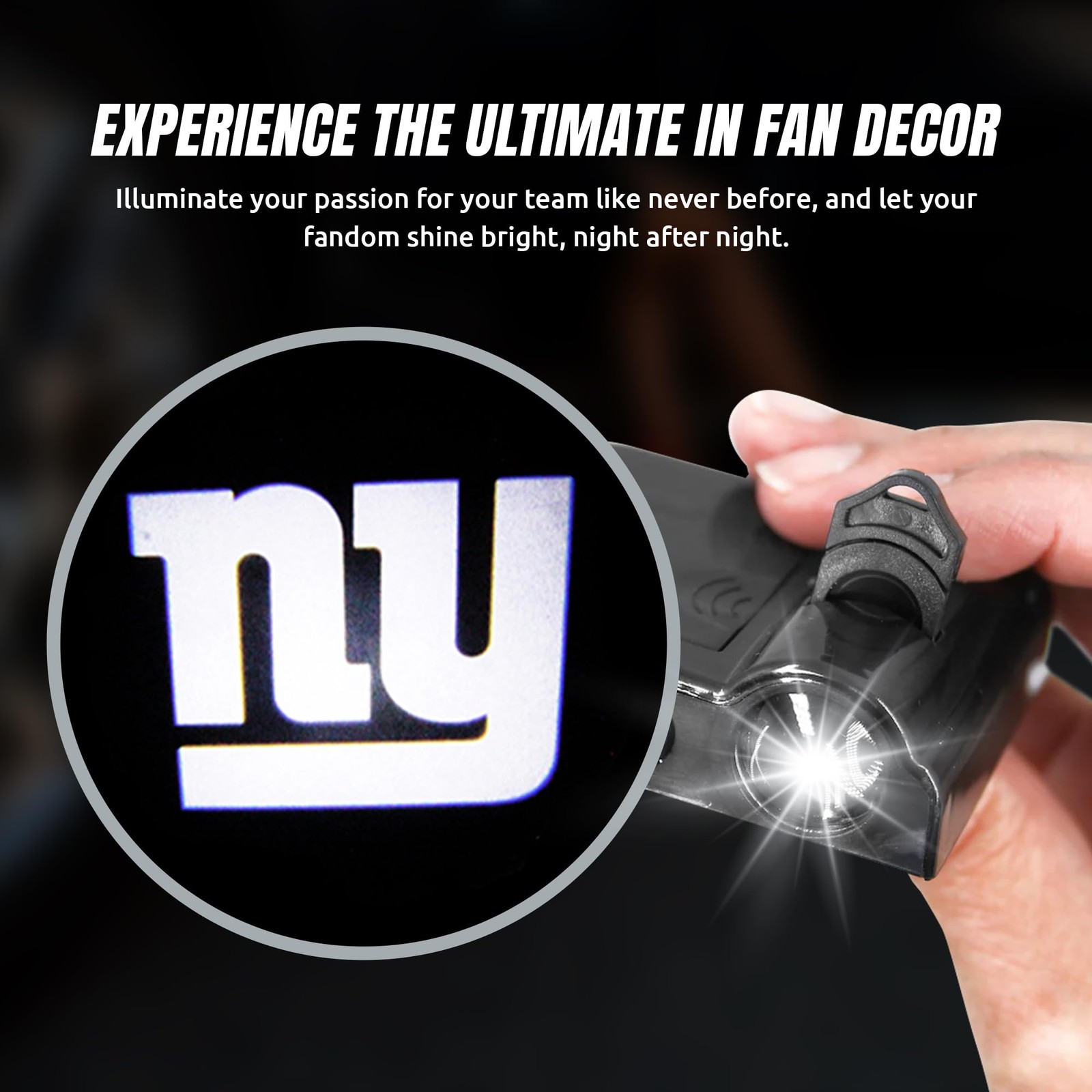 Sporticulture Nfl American Football York Giants – Car Door Lights Logo Shadow