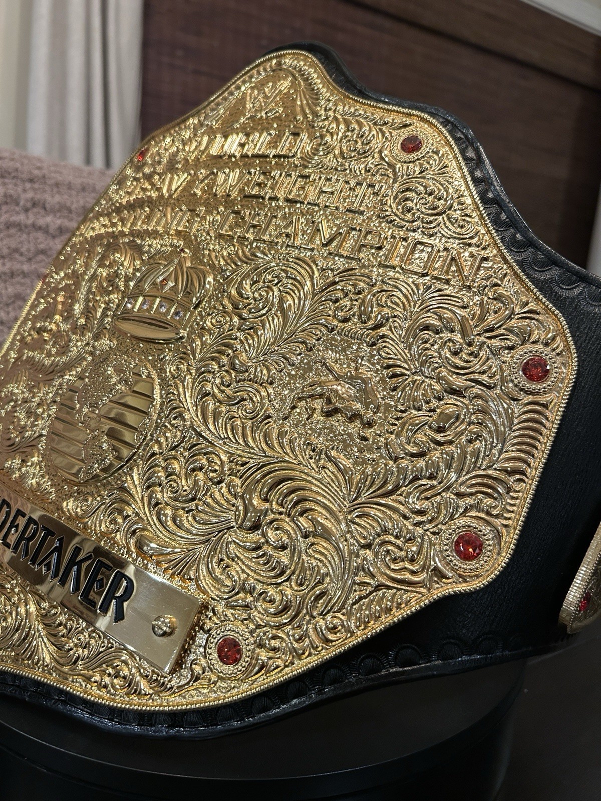 3D BIG GOLD HEAVYWEIGHT CHAMPIONSHIP REPLICA BELT CNC HD & 24K GOLD PLATED