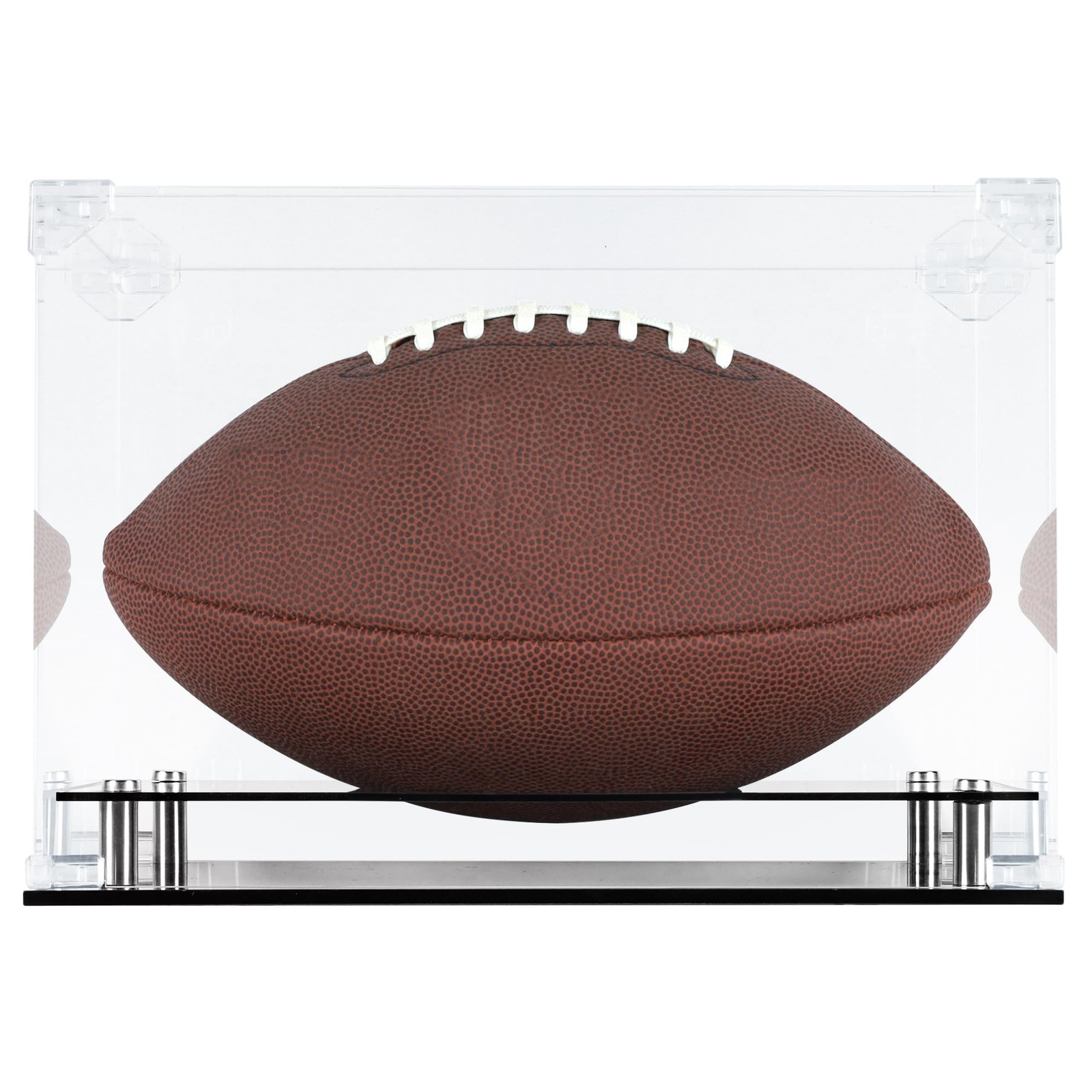 UV Protection Rectangular All Clear Acrylic Football Display Case Stand