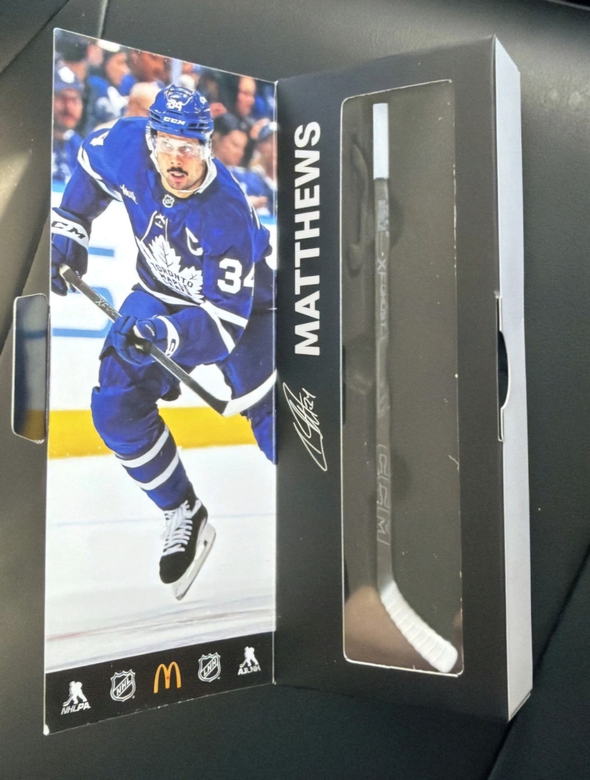 Austin Mathews McDonald’s NHL Star Sticks 2025-2026 Canada Exclusive Mini Stick