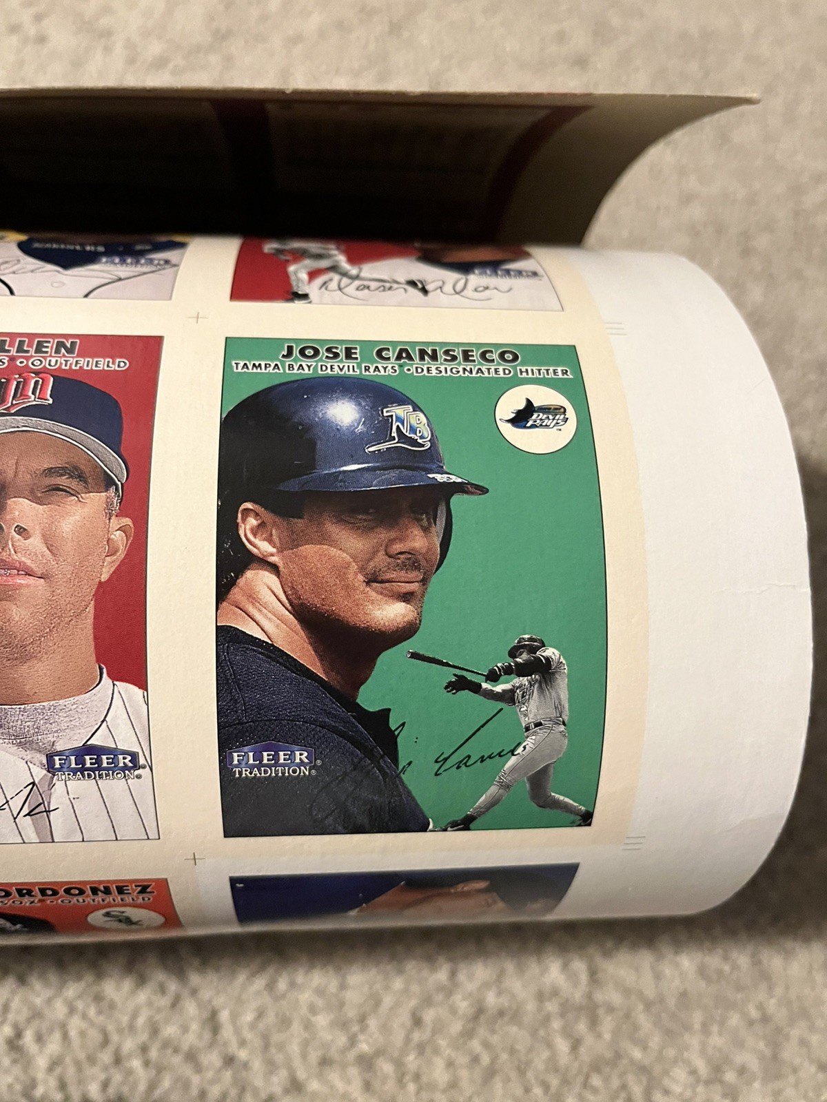 2000 FLEER TRADITION Baseball Cards UNCUT SHEET – SEE LIST OF STARS BELOW + PICS
