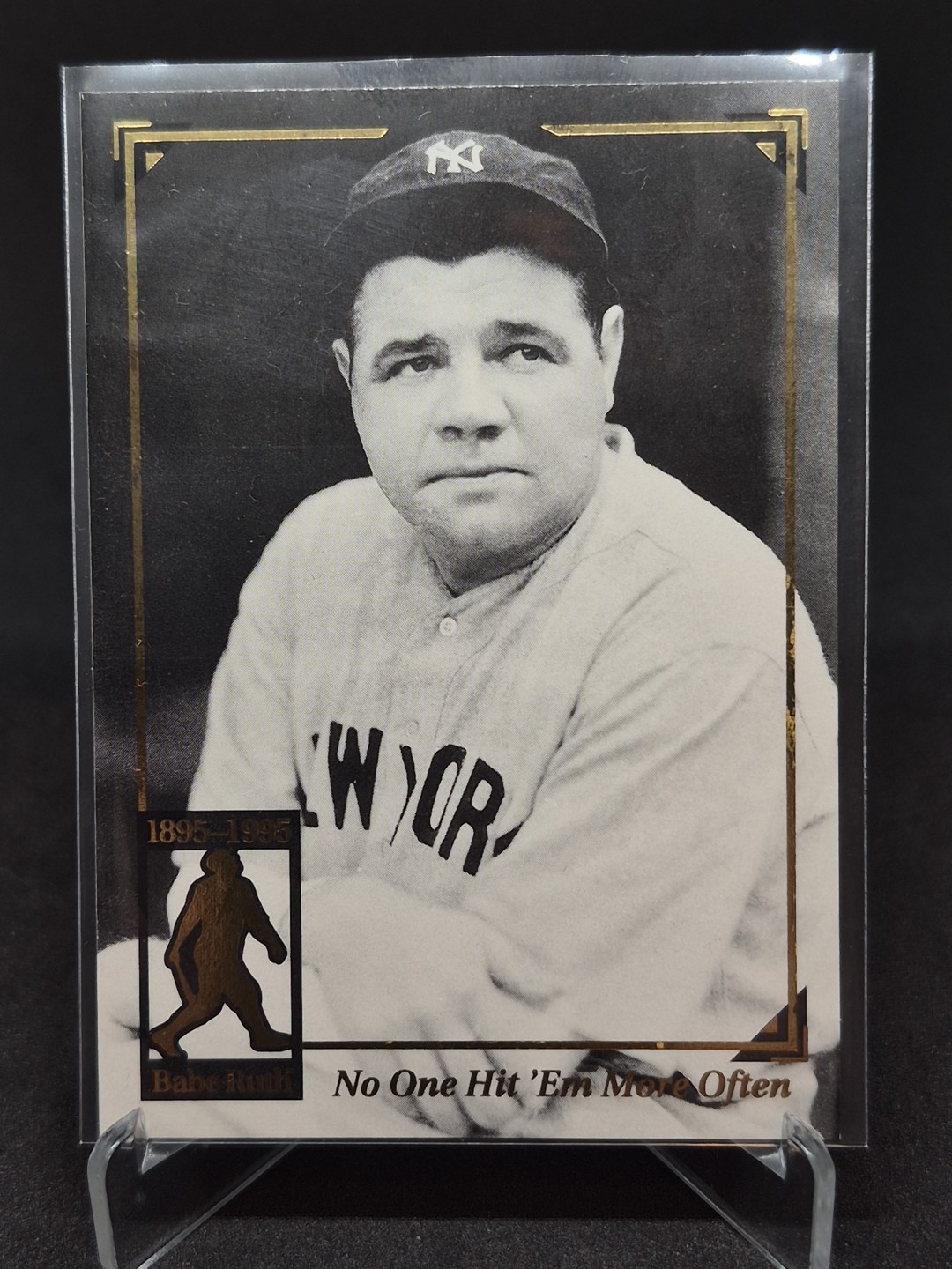 1995 Megacards Babe Ruth #10 No One Hit ‘Em More Often New York Yankees HOF