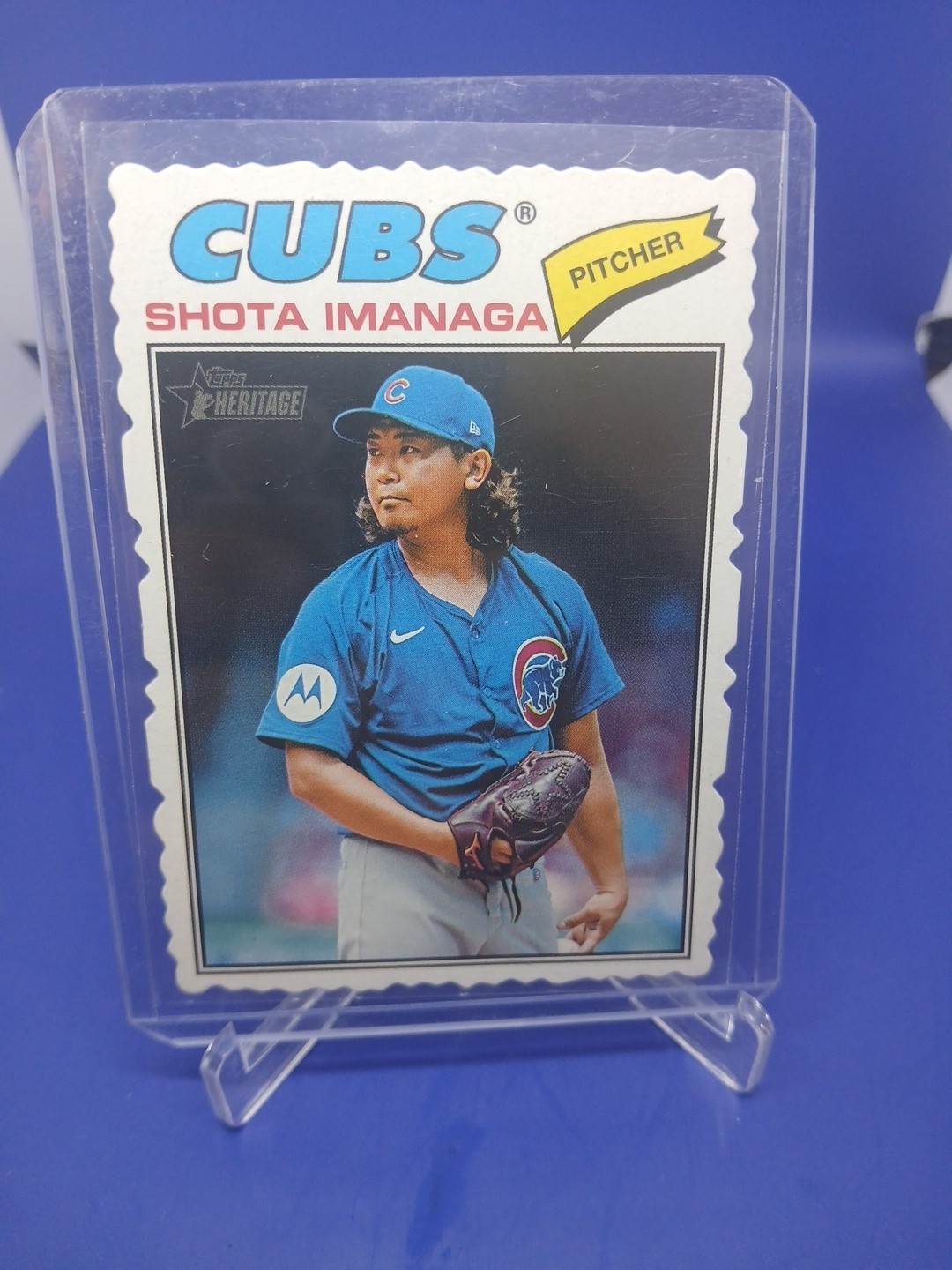Topps 2026 Heritage Shota Imanaga #202 Deckle Edge Chicago Cubs Baseball