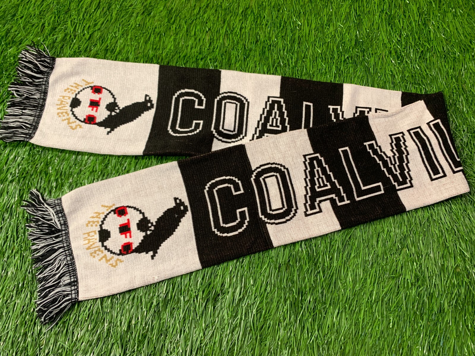 COALVILLE TOWN ENGLAND RARE FOOTBALL SOCCER FAN SCARF OFFICIAL PRODUCT ONE SIZE