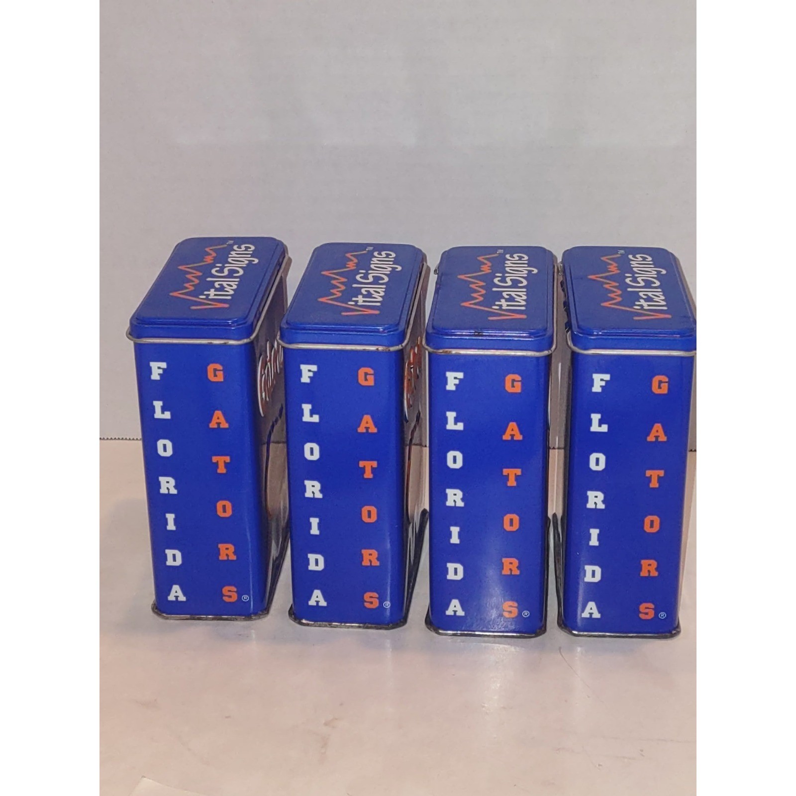 University of Florida Gators Band-Aid Tin Set Vital Signs 20 Sterile Made in USA