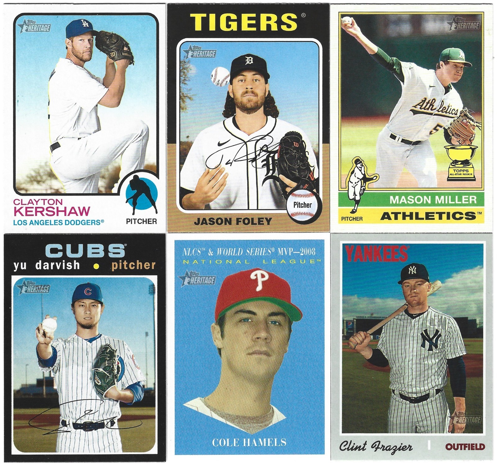 (44) 2008-2025 Topps Heritage Short Print SP Card Lot with No Duplicates