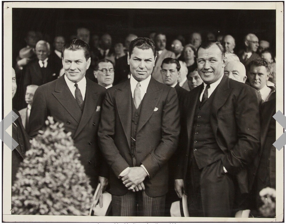 Jack Dempsey 1930 Original Photos Gene Tunney Heavyweight Champion Lot (5)