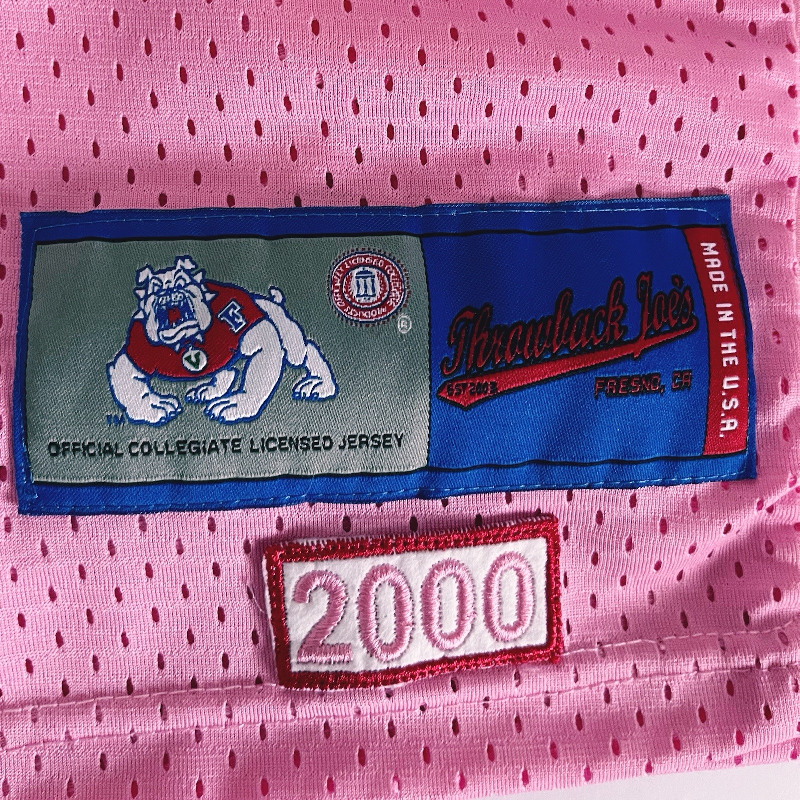 Fresno State Bulldogs NCAA Throwback Joe’s Football Jersey Mens Medium Rare
