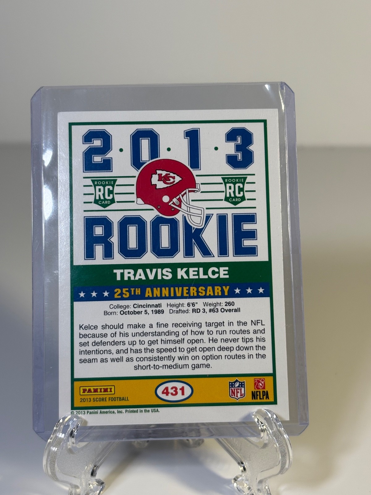 2013 Score – Travis Kelce Rookie #431 (RC)