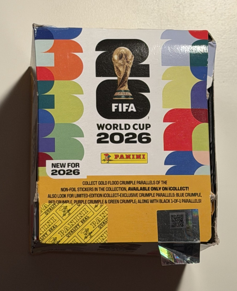 2026 Panini FIFA World Cup Gold Crumple SEALED Sticker Pack LOT of 10 Packs