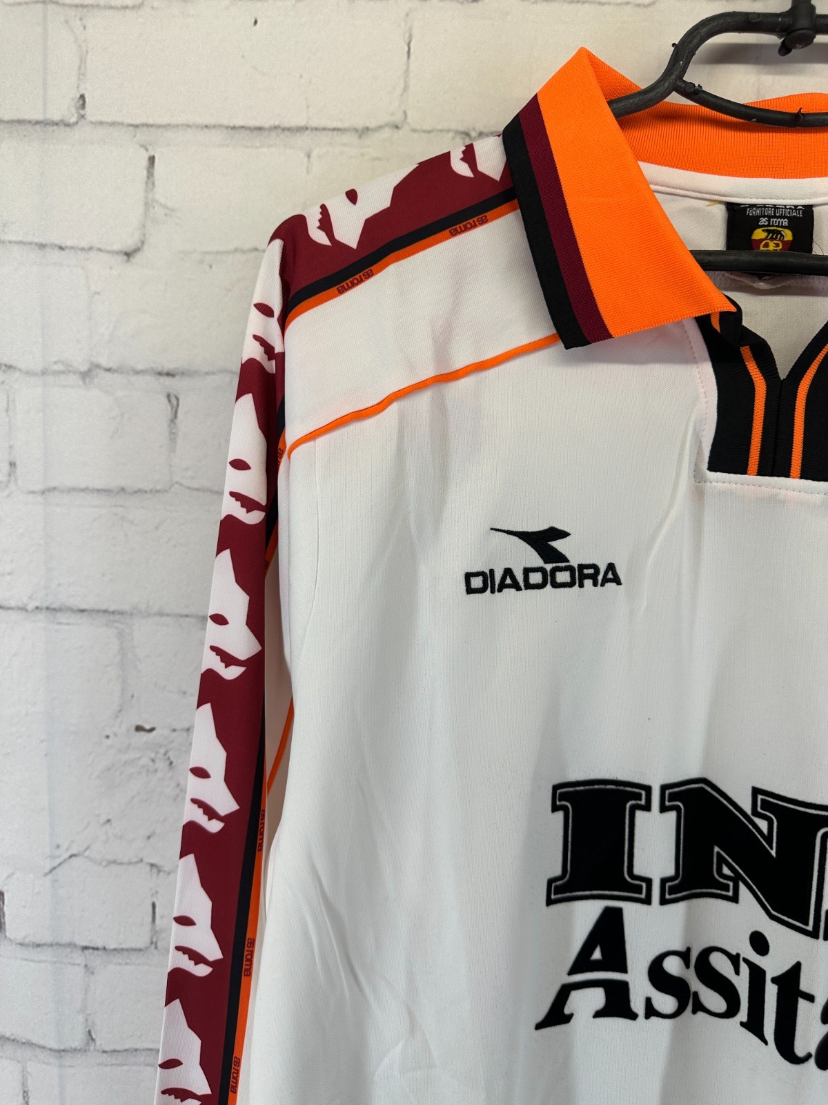 AS ROMA ITALY 1998 1999 RETRO VINTAGE FOOTBALL SHIRT JERSEY AWAY SIZE MEDIUM