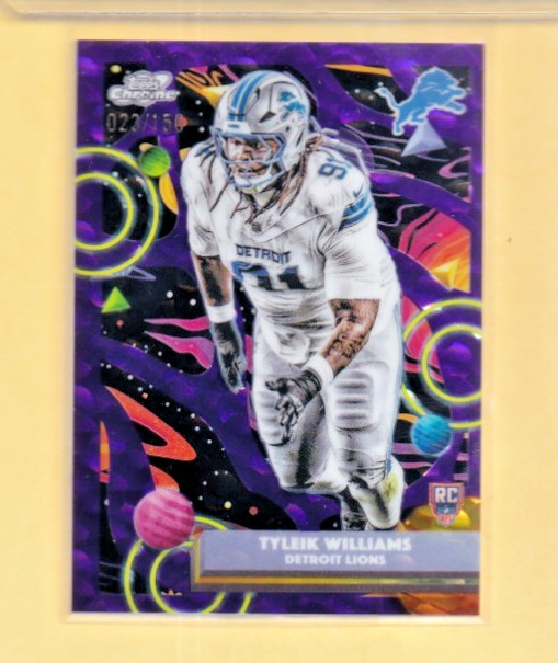 Tyleik Williams [Purple Nebula Refractor] #134 2025 Topps Cosmic Chrome /150