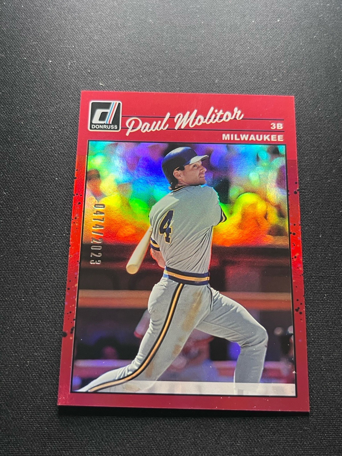 2023 Panini Donruss – Retro 1990 Paul Molitor #268 Holo Red /2023